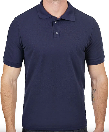 Camisa Polo Masculina Piquet Manga Curta