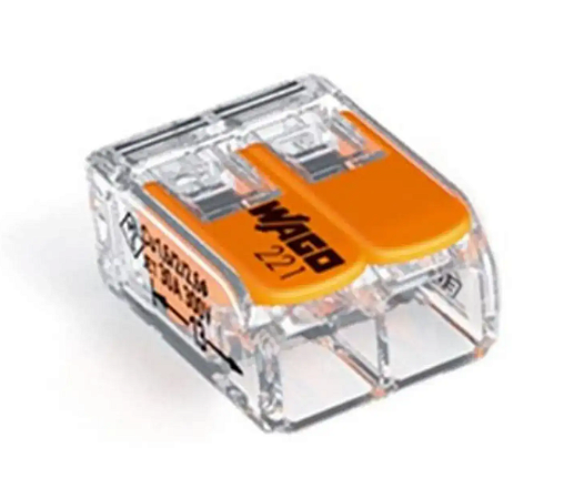 Conector de Emenda 2 Pólos até 4mm² 32A IP20 - *COM 06 UN