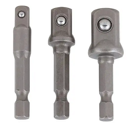 JOGO 3 ADAPTADOR PARA SOQUETE 50MM CRV (1/4, 3/8 e 1/2)