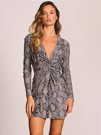 Vestido Curto Estampado Allure