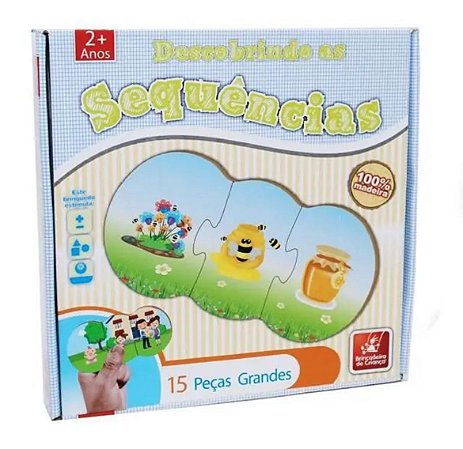 Descobrindo As Sequências 15Pçs Brincadeira Criança