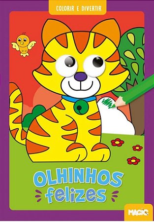 Livro Infantil Colorir e Divertir Olhinhos Espertos