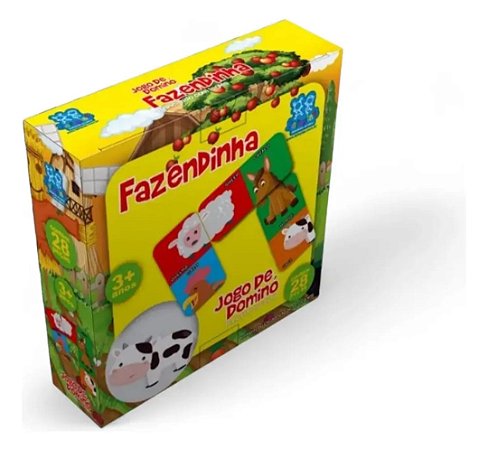 Jogo de Dominó Fazendinha Infantil