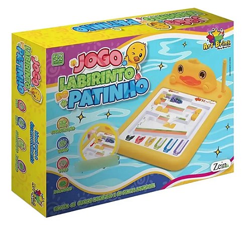 Labirinto Patinho Caneta Magnética para Bebês