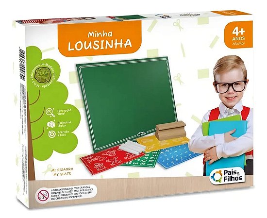 Lousa Mágica Infantil Verde-escuro Pais e Filhos