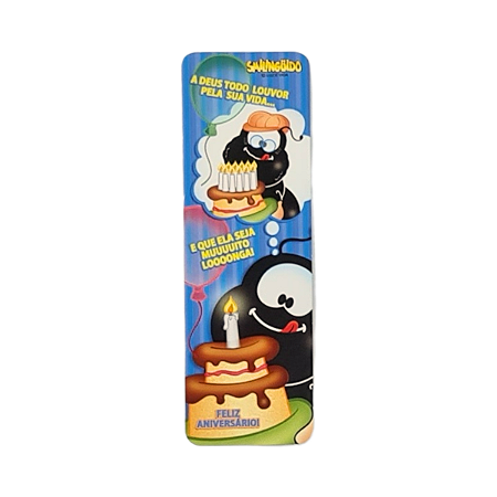 Marca-páginas - Aniversário Forfo - Azul - Kit com 50 Unidades