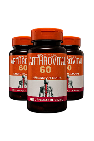 Kit 3 Potes Arthrovital 60