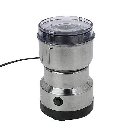 Moedor Triturador De Cafe Sementes Eletrico Aço Inox Mini 200W Voltagem:110v