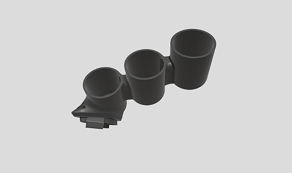 Suporte Manômetro triplo 52mm Saída de ar lateral