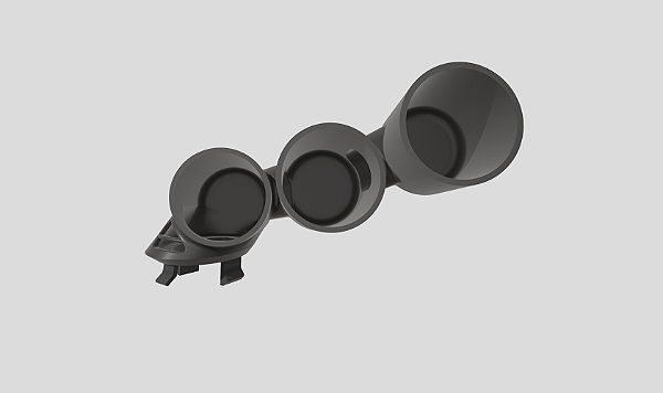 Suporte Manômetro triplo 52mm Saída de ar lateral