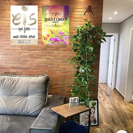 Quadros Decorativos Versículos Bíblicos MDF 20X30