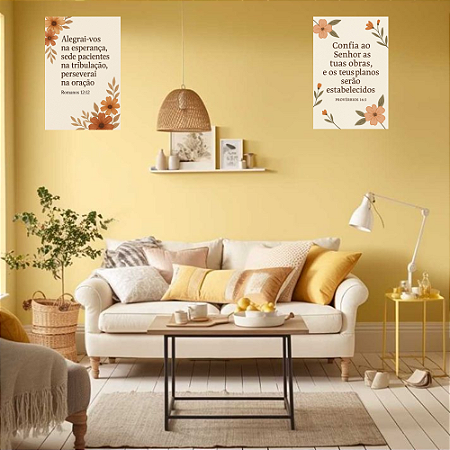 Quadros Decorativos Versículos Bíblicos MDF 20X30