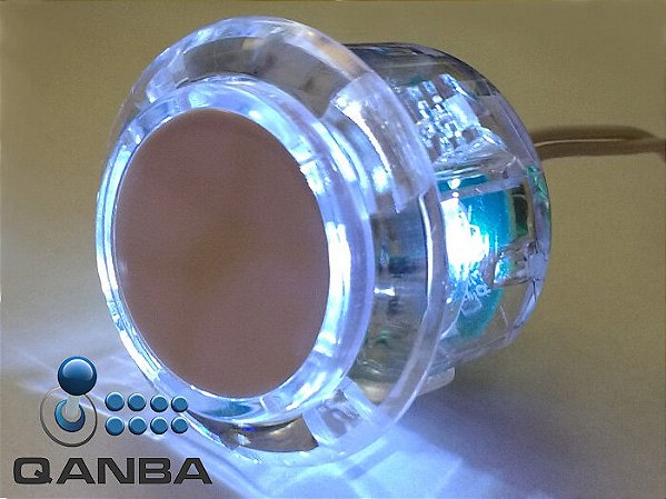 8 Botões Qanba led azul 30mm!