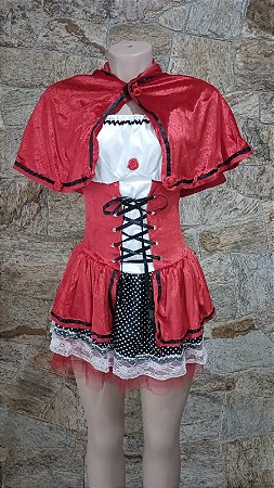 Fantasia Chapeuzinho Vermelho em Veludo