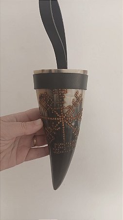 Drink Horn Bússola Viking - Vegvísir