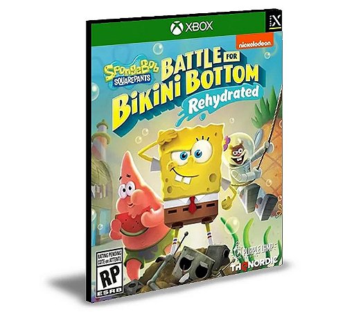 SPONGEBOB SQUAREPANTS BATTLE FOR BIKINI BOTTOM REHYDRATED Xbox One e Xbox Series X|S Mídia Digital