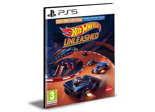 HOT WHEELS UNLEASHED PORTUGUÊS PS5 Mídia Digital