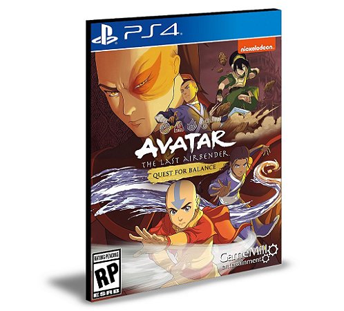 Avatar The Last Airbender Quest for Balance Ps4 e PS5 Mídia Digital