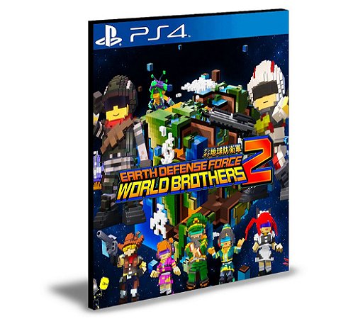 EARTH DEFENSE FORCE WORLD BROTHERS 2 Ps4 Mídia Digital