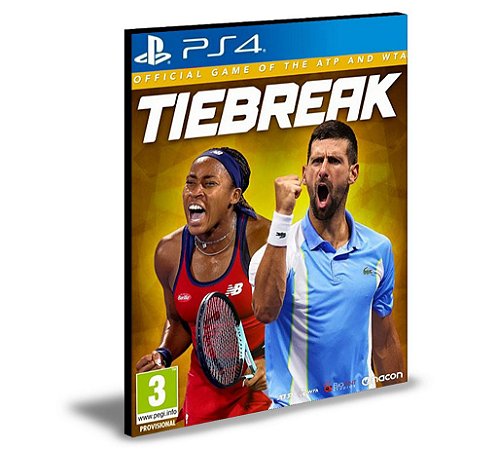 TIEBREAK Official game of the ATP and WTA PS4 Mídia Digital