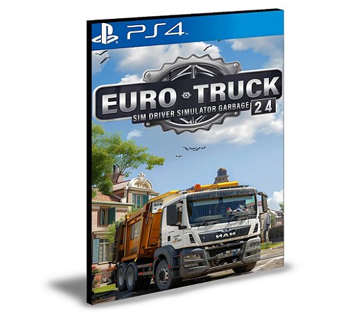Euro Truck Sim Driver Simulator 24 - Garbage Ps4 e PS5 Mídia Digital