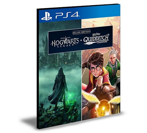 Hogwarts Legacy + Harry Potter Quidditch Champions Digital Deluxe PS4 MÍDIA DIGITAL