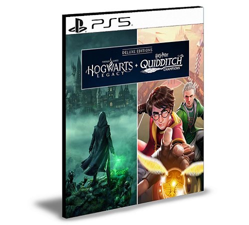 Hogwarts Legacy + Harry Potter Quidditch Champions Digital Deluxe PS5 MÍDIA DIGITAL