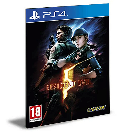 RESIDENT EVIL 5 PS4 e PS5 MÍDIA DIGITAL