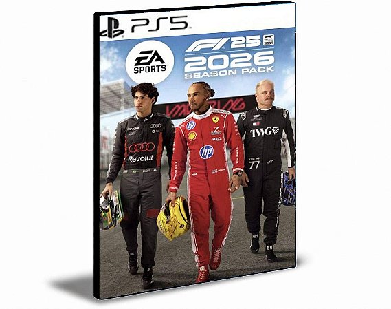 F1 25 + PACOTE DA TEMPORADA 2026 Ps5 Mídia Digital