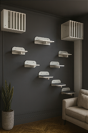 Kit com 10 Peças com Nichos ripados