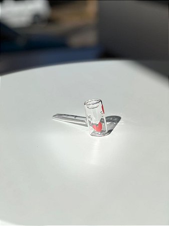 Pipe OIKOS vidro Coração Rosa