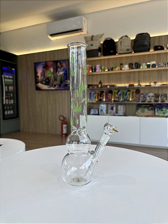 Bong Vidro Duplo Bojo ART BONG - 30cm