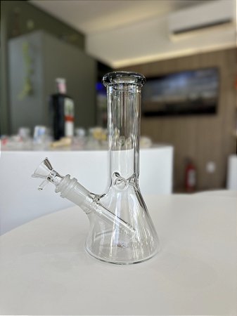 BONG DE VIDRO 20CM ICE - Cinza