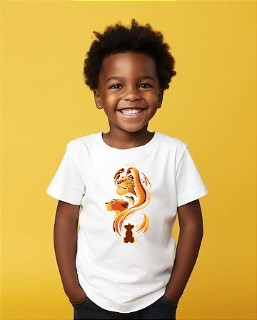 Camiseta Infantil Estampada Braca – Conforto e Durabilidade com Tecido 96% Poliéster e 4% Elastano