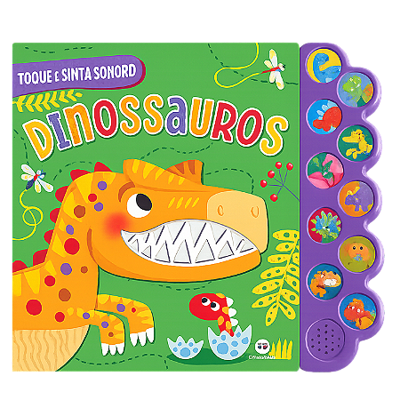 Livro Sonoro Dinossauros - TOQUE E SINTA