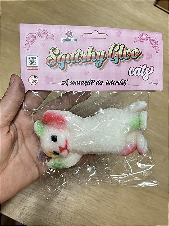 Squishy Gloo Gatos Super Fofos Antiestresse Polibrinq gatinho