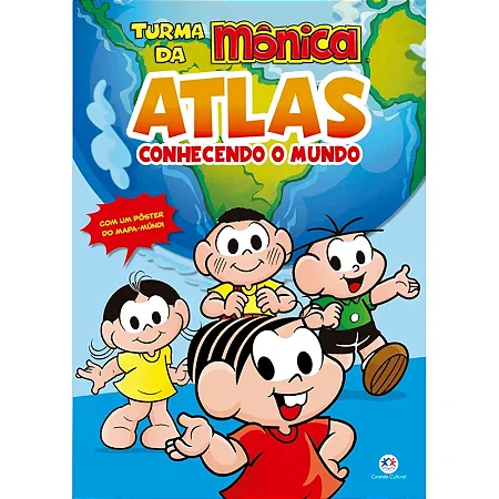 Livro Atlas Turma da Mônica - Atlas - Conhecendo o Mundo