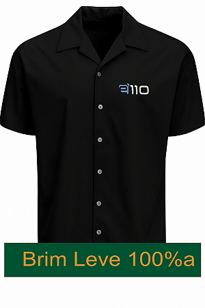 Camisa Brim 100% algodão Logo Bordado Personalizado Mecanica, Trabalho,