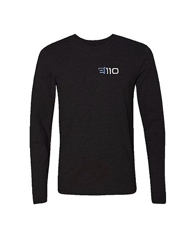 Camiseta Manga Longa Gola Redonda Bordada Personalizada Malha Fria Pv