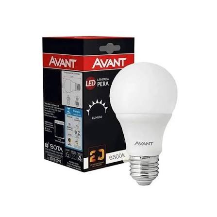 LAMPADA SUPER LED AVANT PERA-BRANCA 15W 6500K