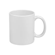 Caneca Branca de Cerâmica 300ml Simples