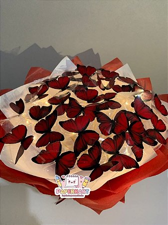Buquê de Borboletas com LED – 30 Borboletas
