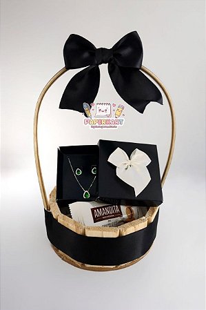 🎀 Cesta Luxo Esmeralda