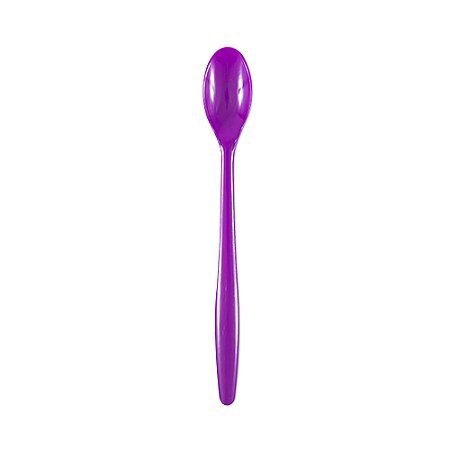 COLHER PARA AÇAI PACOTE COM 25 UNID ROXA