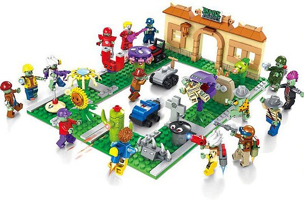 Conjunto Blocos de montar Plants Vs Zombies