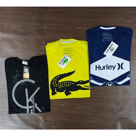 Kit c/2 camisetas Atacado Marca Estampada envia variadas sem repetir