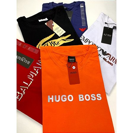 Kit atacado C/4 camisetas Multimarcas Estampada envia variadas sem repetir