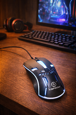 Mouse Luminoso com Fios RGB