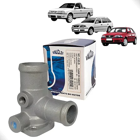 Conector Flange Água do Cabeçote Gol, Parati, Saveiro AP 1994/2006 Vc132d