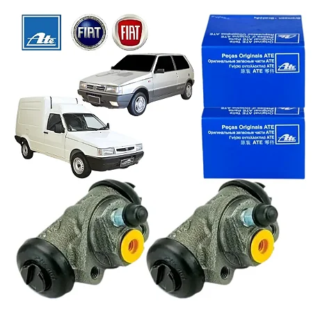 Par Cilindros Roda Traseira Uno Fiorino ATE 5760 FIAT 7077174 Original - ATE FREIOS
